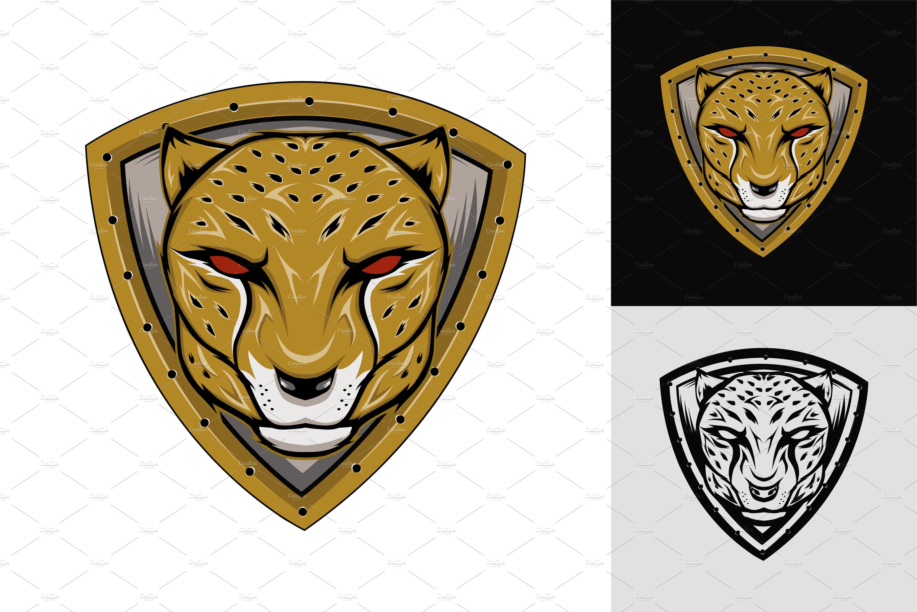 cheetah logo vector