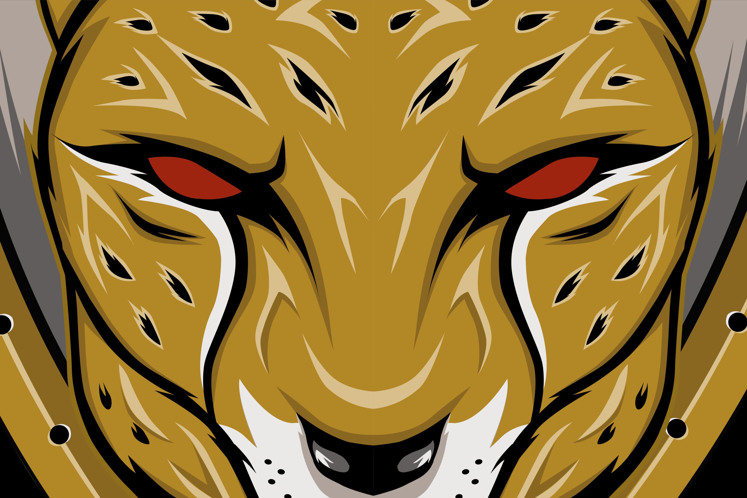 Logo cheetah face. Animal sport