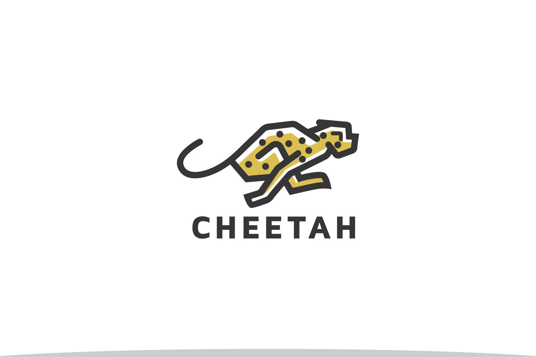 Cheetah Logo Template preview image.