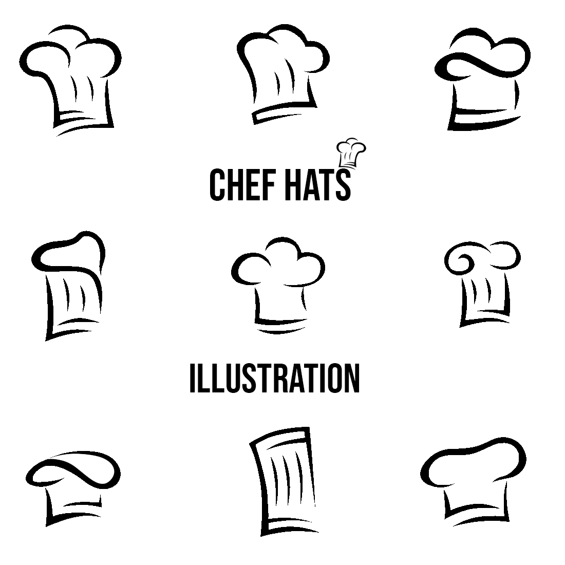 CHEF HATS ILLUSTRATION cover image.
