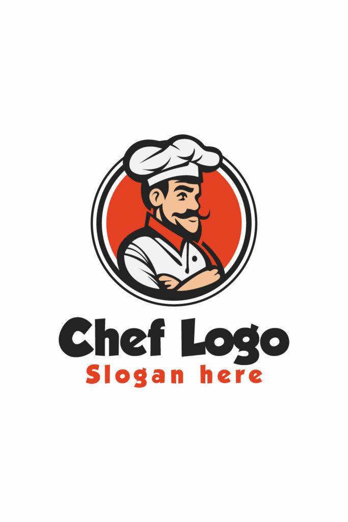 Chef mascot Logo Template. - MasterBundles