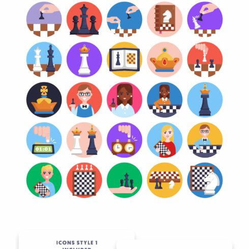 50 Chess Icons cover image.