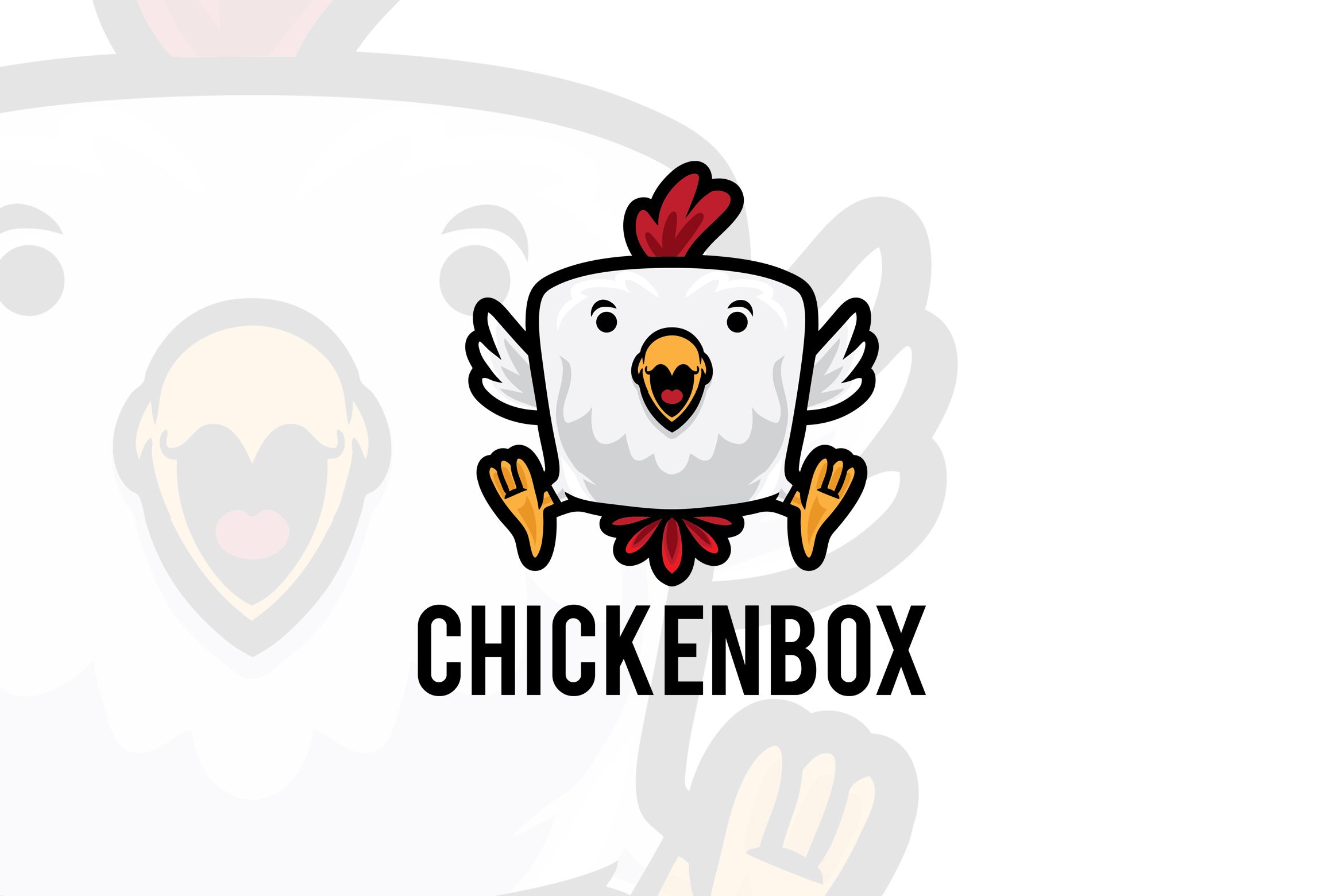 Chicken Box Cartoon Logo Mascot cover image.