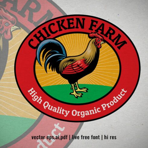 Vintage Chicken Rooster Logo cover image.