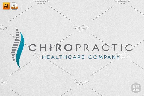 Chiropractic Logo Template cover image.