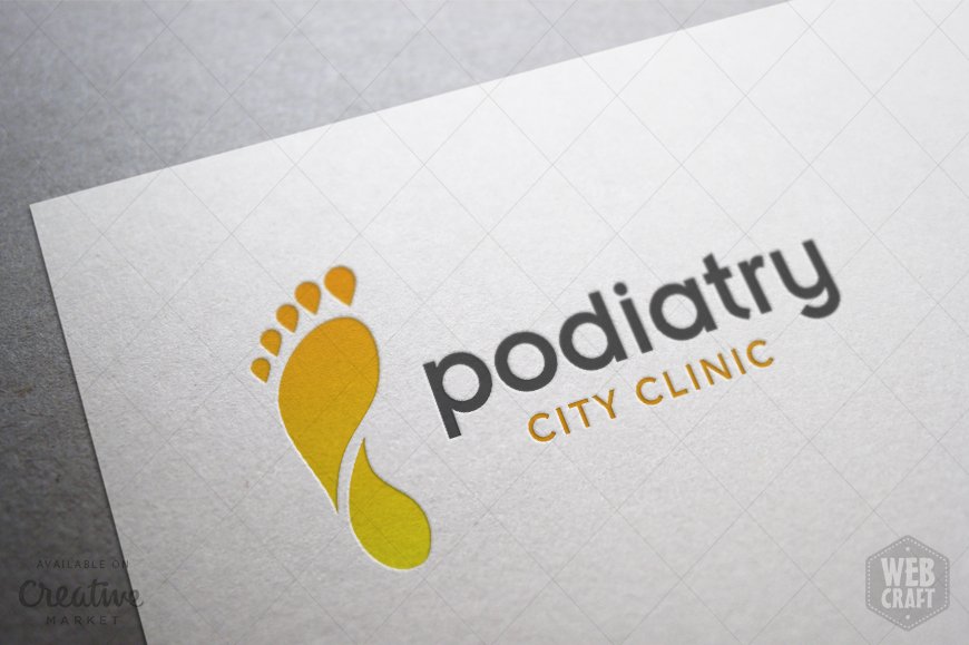 Podiatry Logo Template 1 preview image.