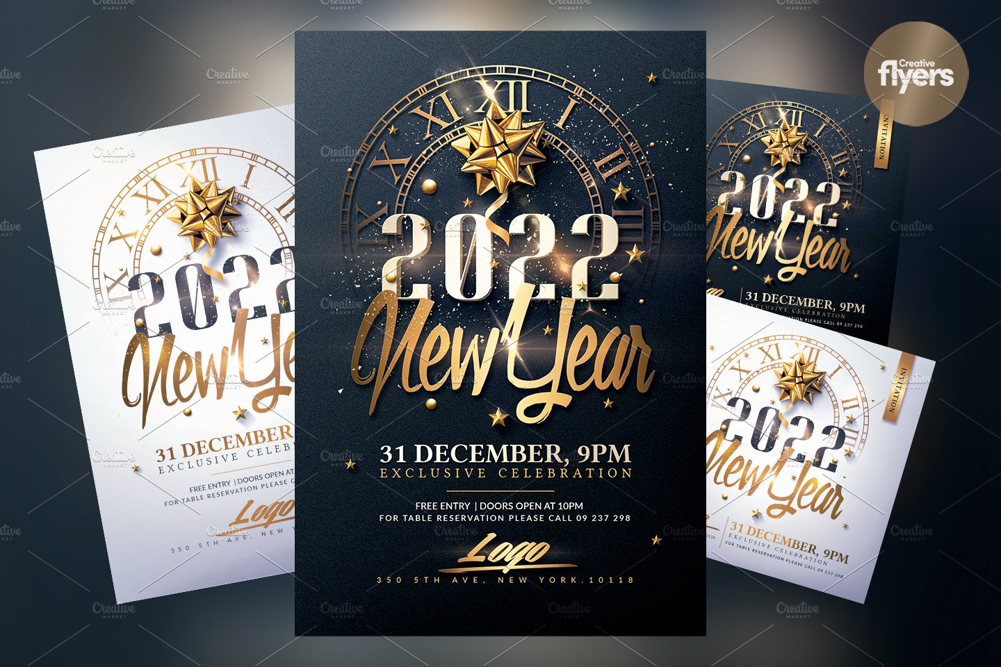 New Year Invitation - Psd Package cover image.