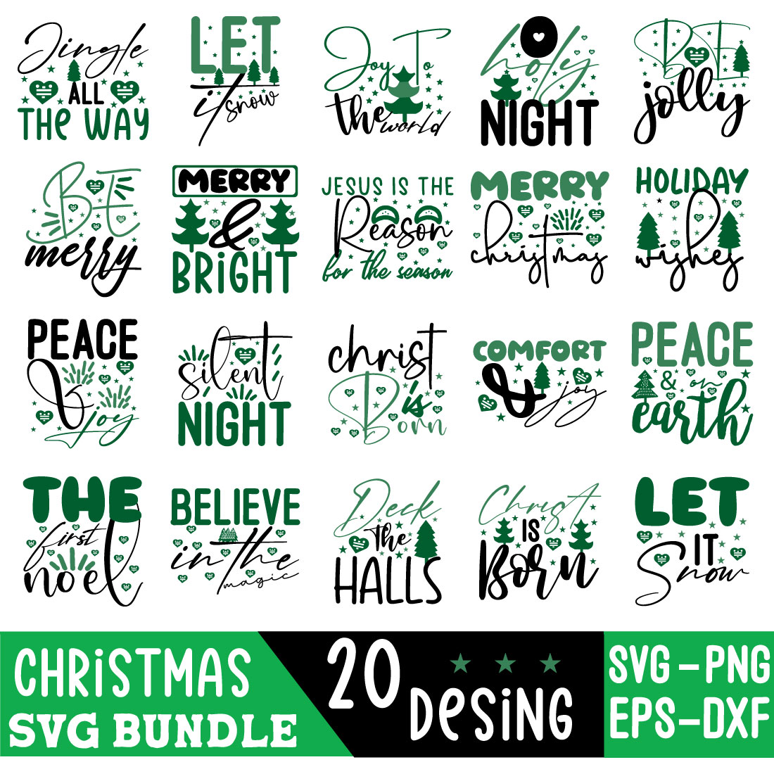 Christmas Svg Bundle cover image.