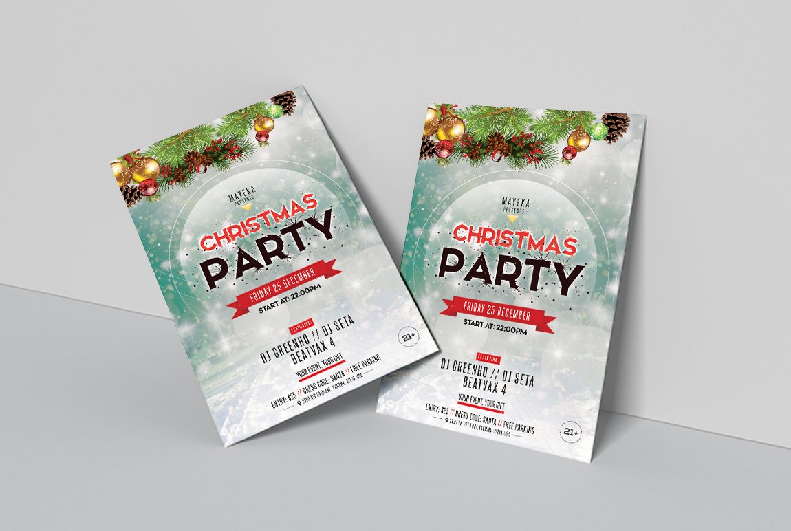 Christmas Party - 2020 PSD Flyer preview image.