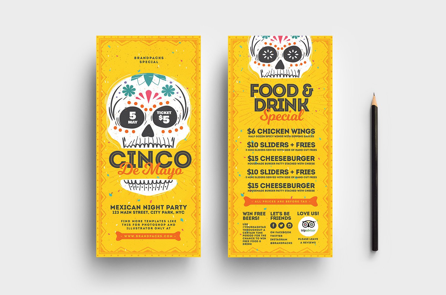 cinco de mayo dl card templates 802