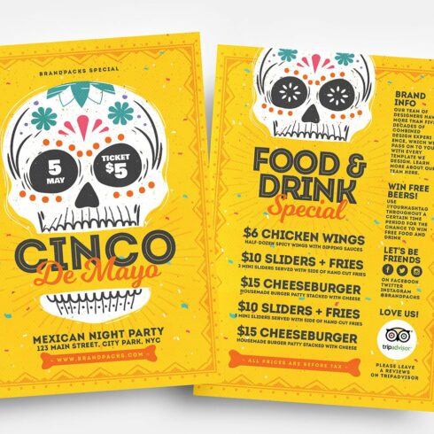 Cinco De Mayo Flyers / Posters Vol.2 cover image.