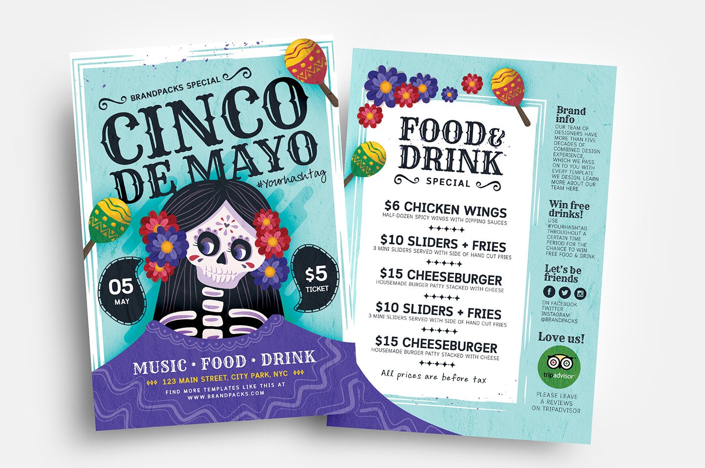 Cinco De Mayo Flyers / Posters Vol.3 cover image.