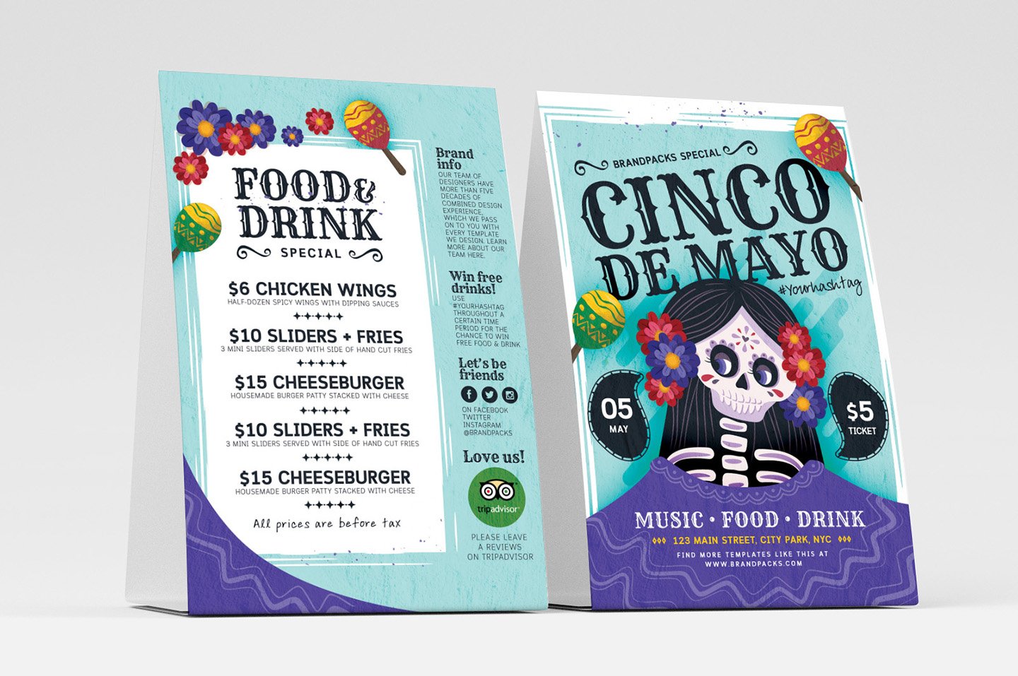 cinco de mayo table tent templates 179