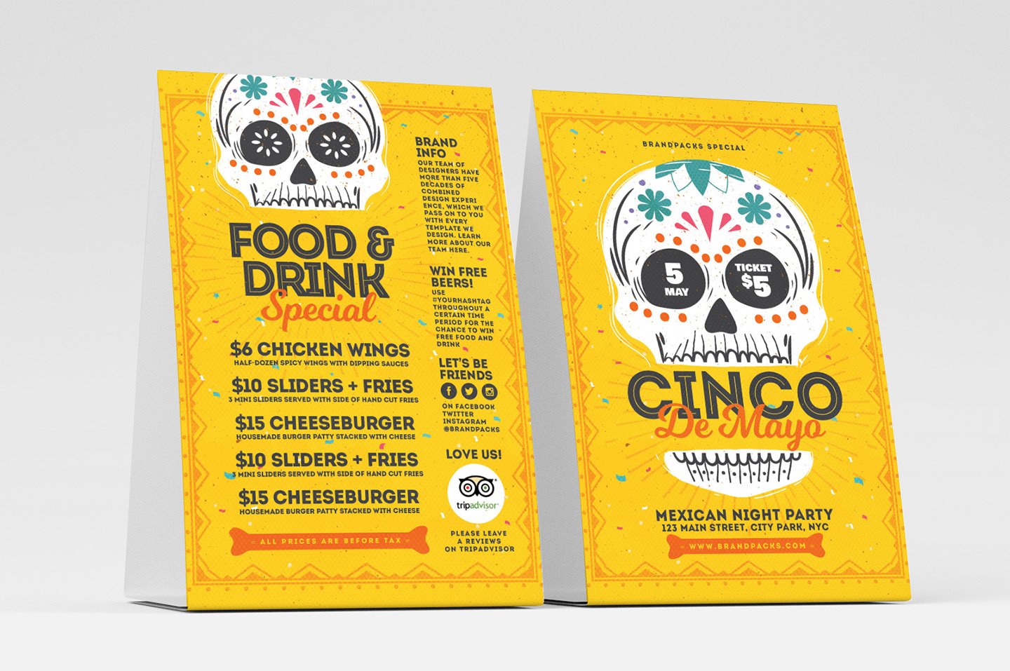 cinco de mayo table tent templates 825