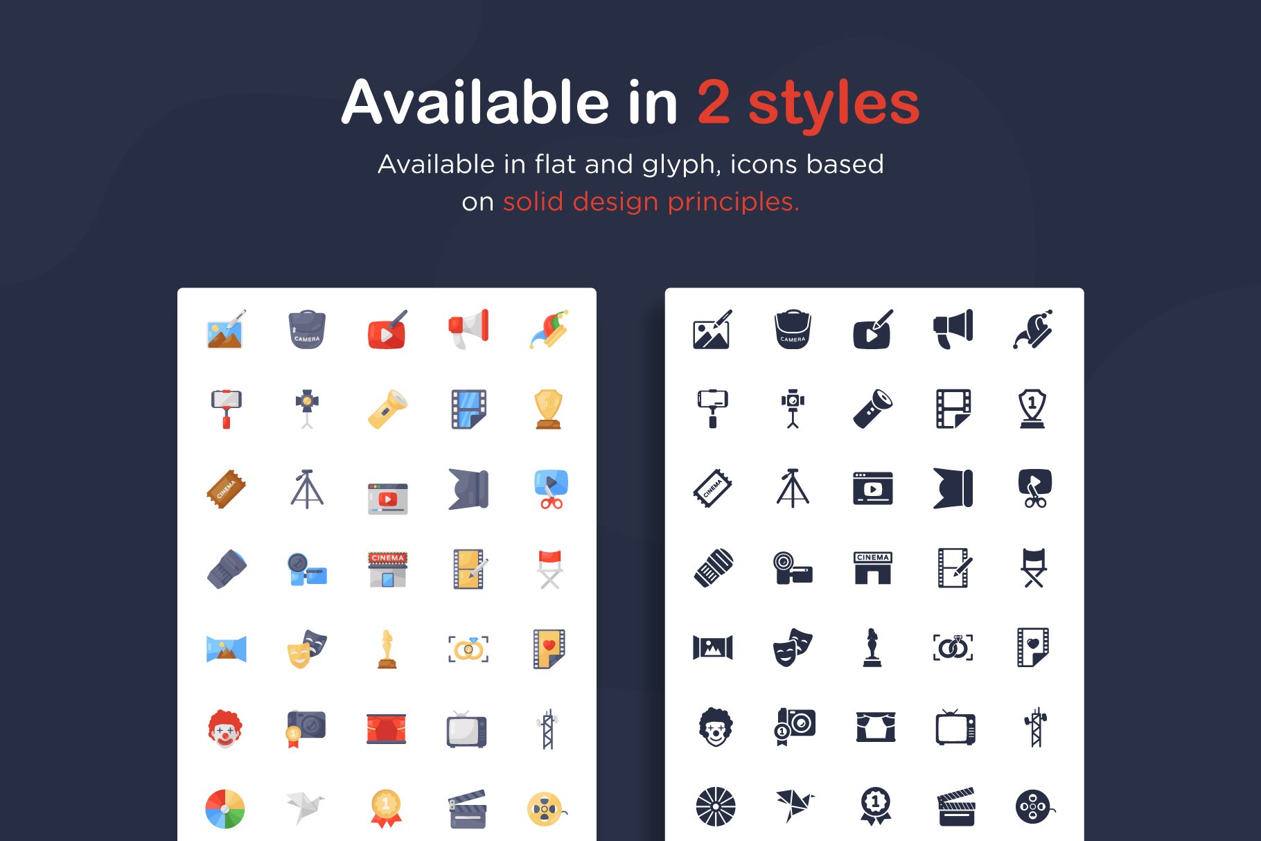 cinema and multimedia icons preview 3 564
