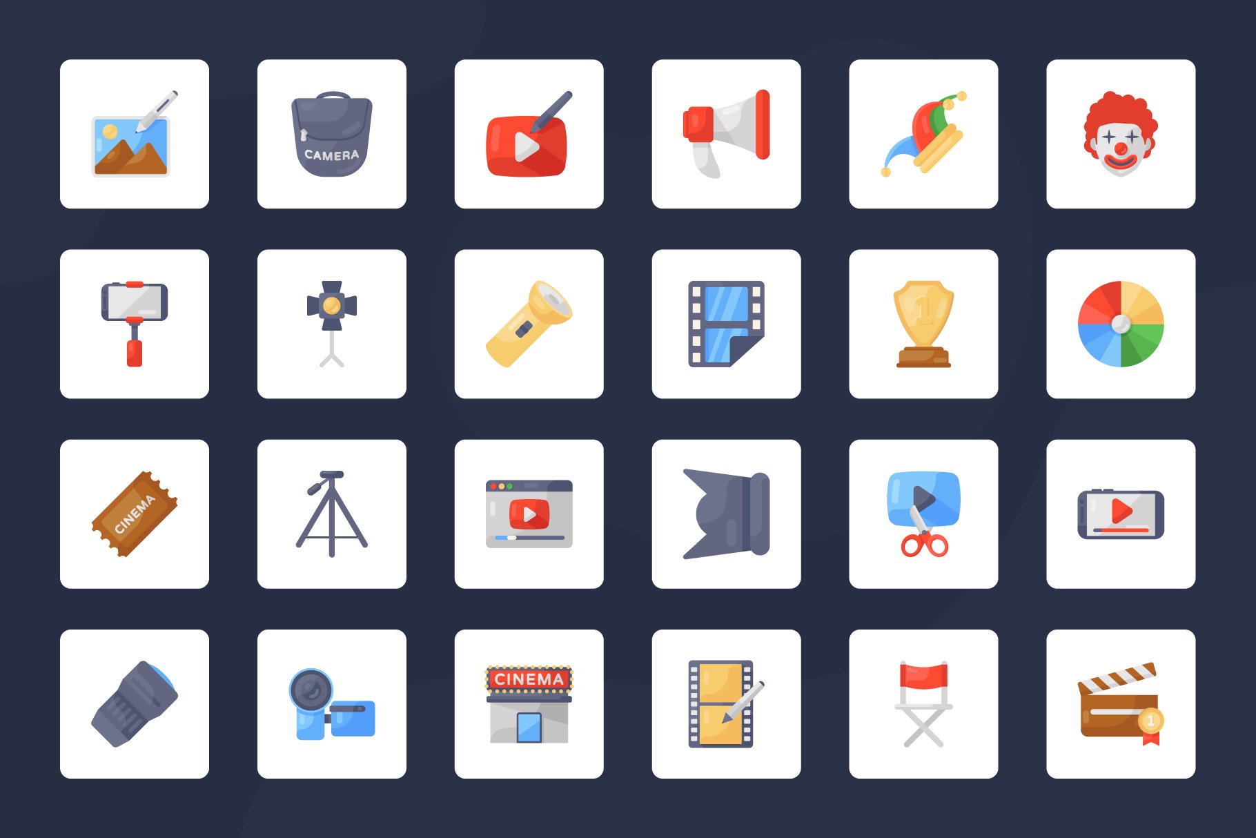 cinema and multimedia icons preview 4 265