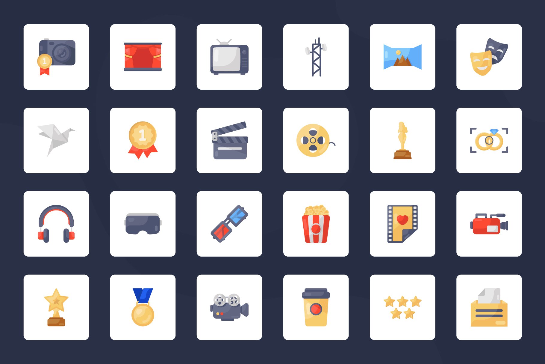 cinema and multimedia icons preview 5 907