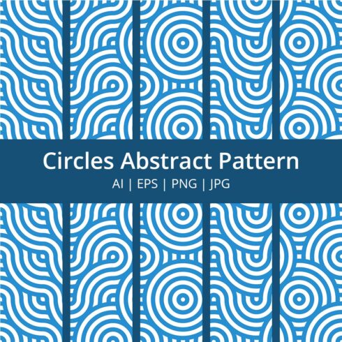 Circles Abstract Seamless Pattern Digital Papers - Vector cover image.