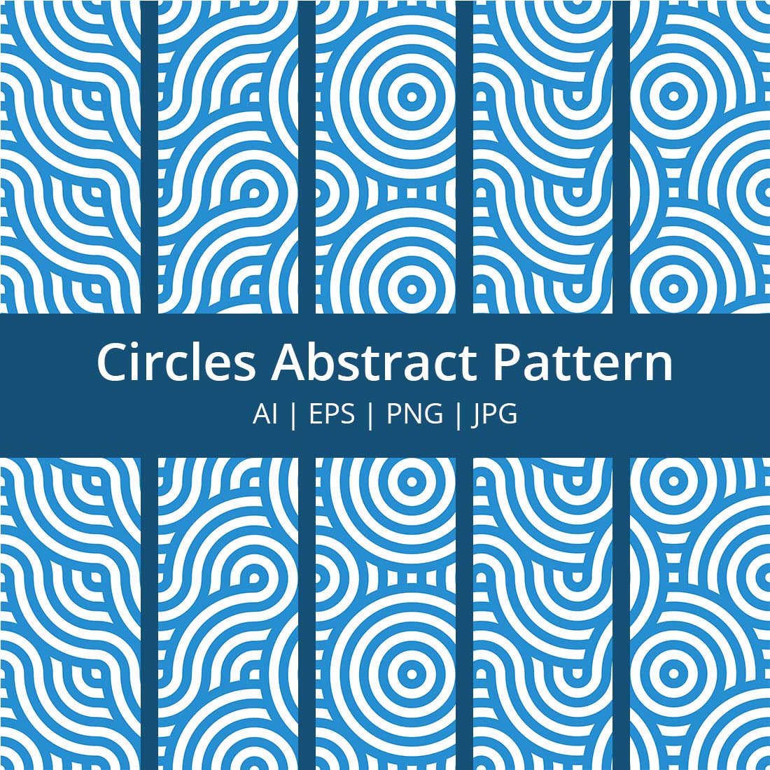 Circles Abstract Seamless Pattern Digital Papers - Vector cover image.