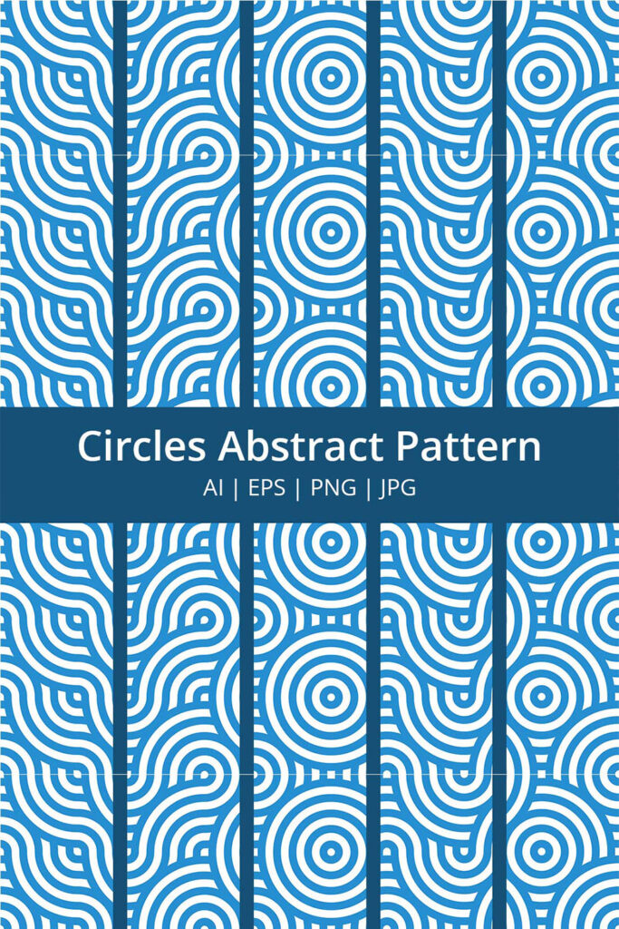 Circles Abstract Seamless Pattern Digital Papers - Vector - MasterBundles