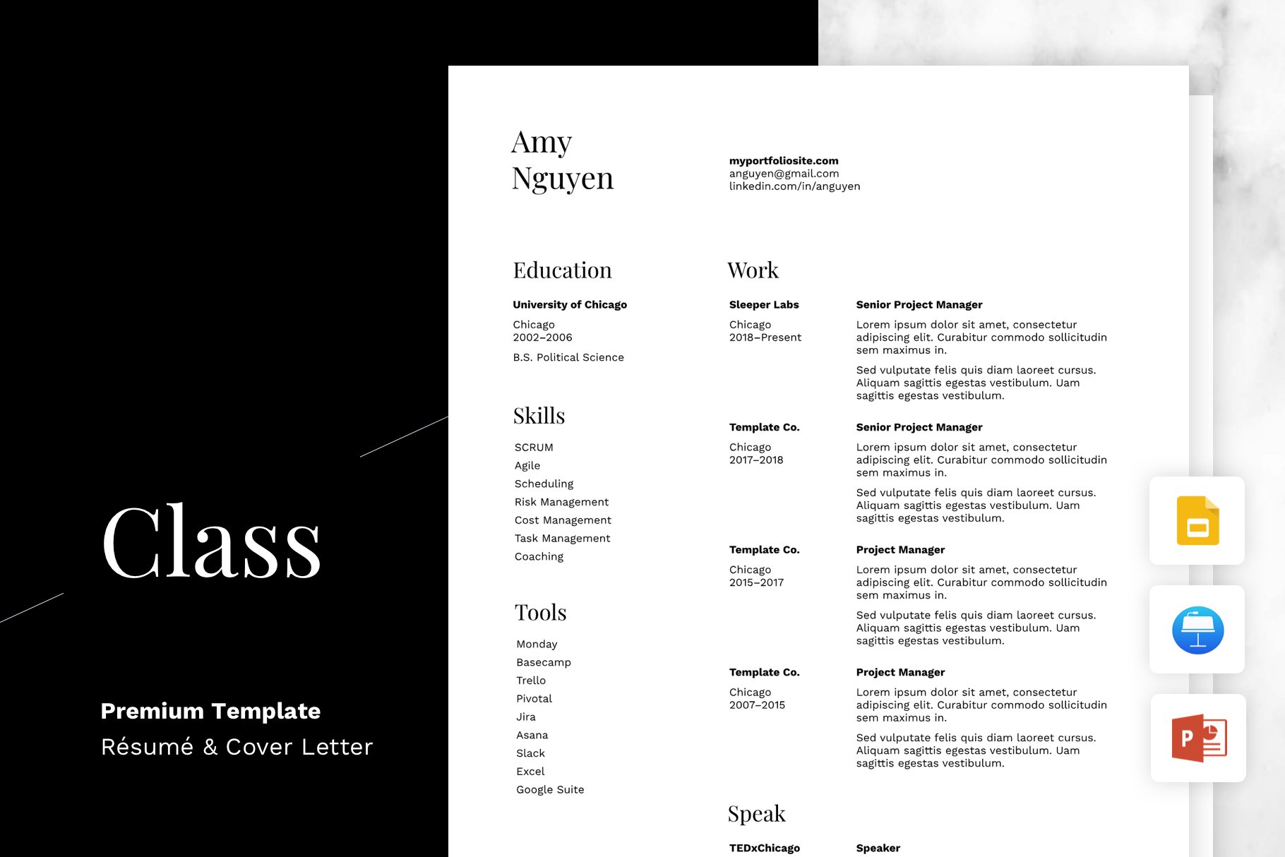 Class - Resume and Cover Letter cover image.