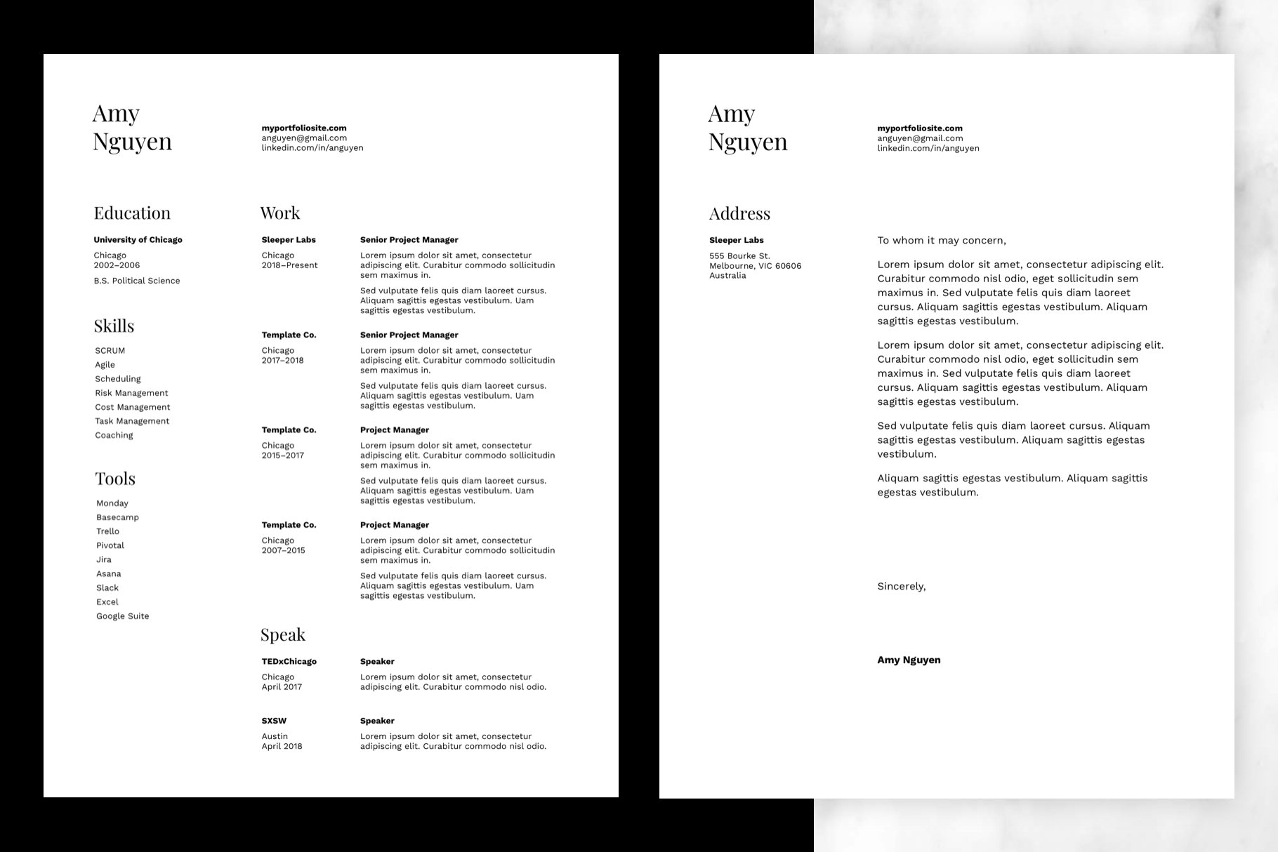 Class - Resume and Cover Letter preview image.