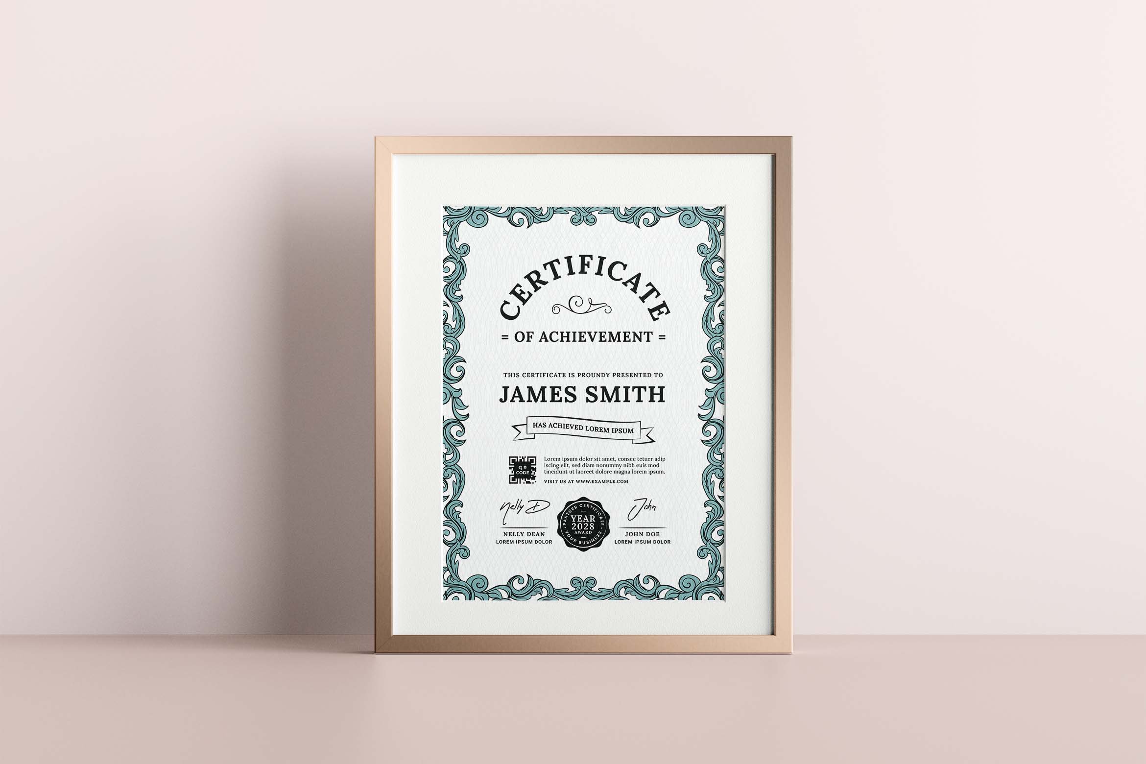 classic certificate template frame 01 482