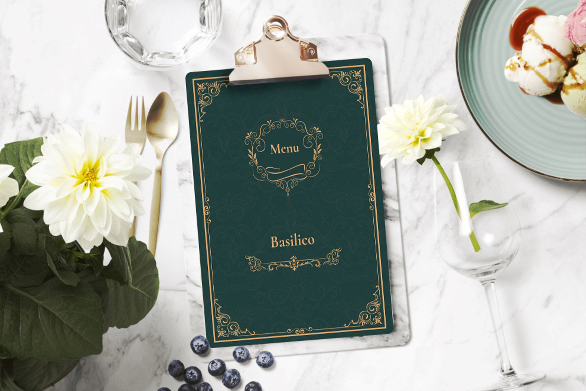 Classic Restaurant Menu Template preview image.