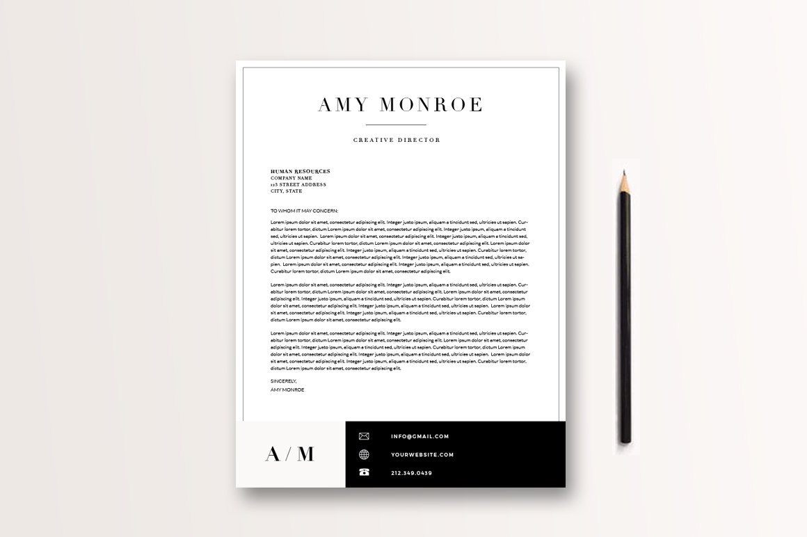 Classic Resume Template 3 page preview image.