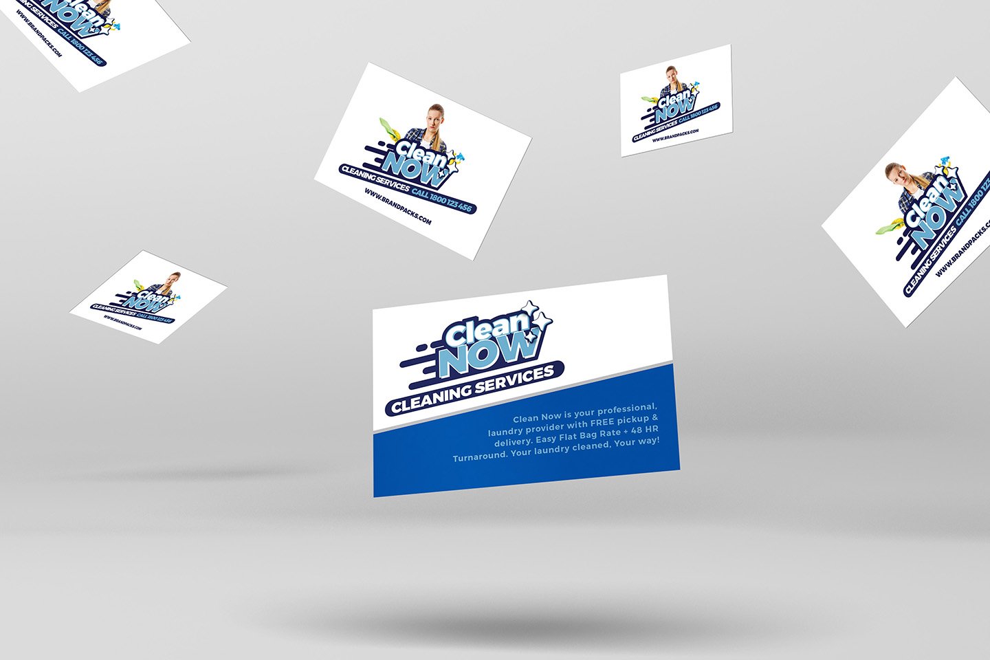 cleaning service business card template 4 877