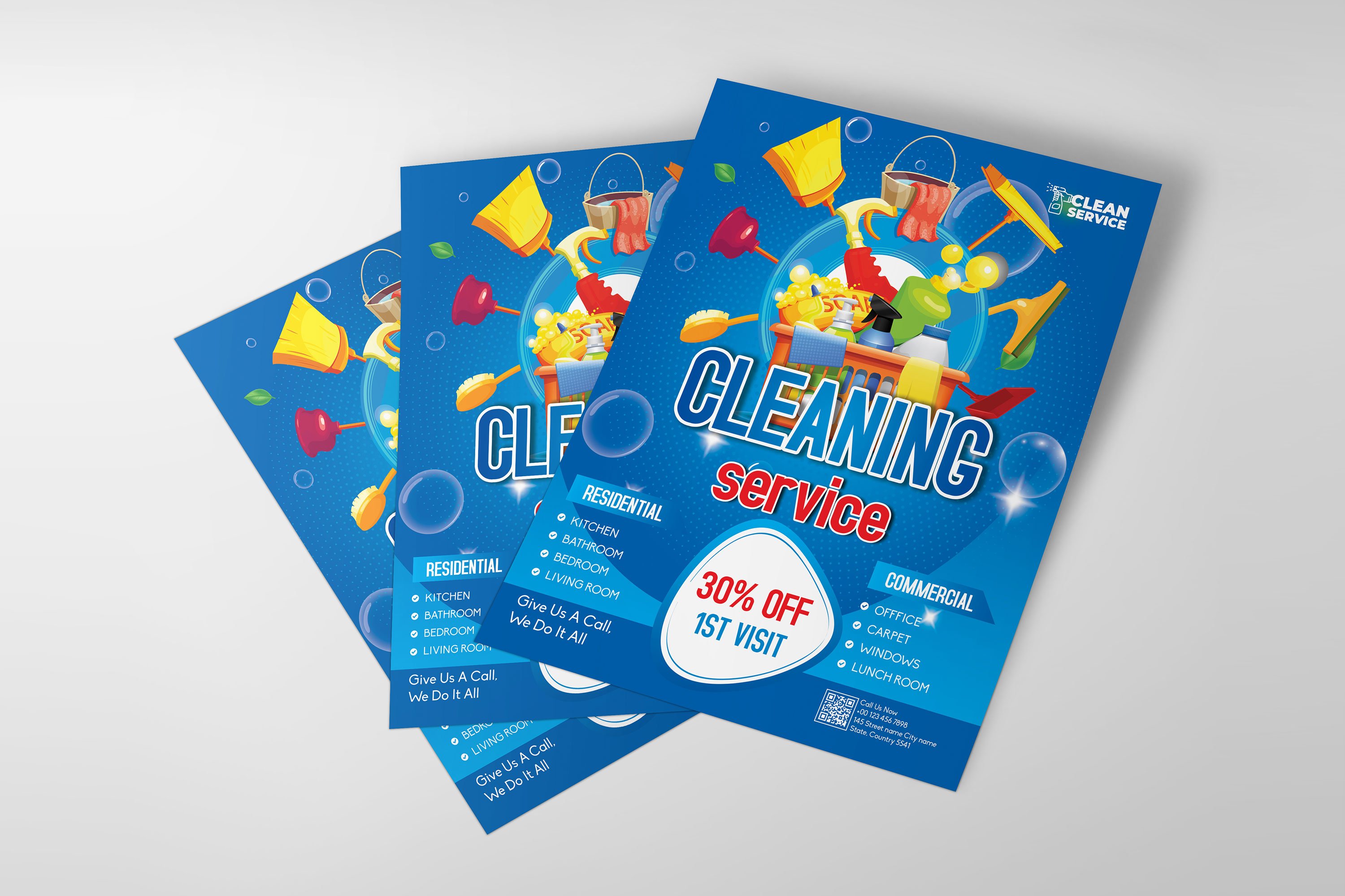 cleaning service flyer template5 358