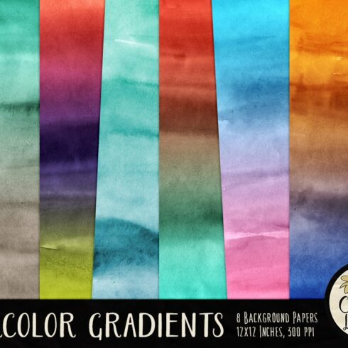 Watercolor Gradients Texture Pack cover image.
