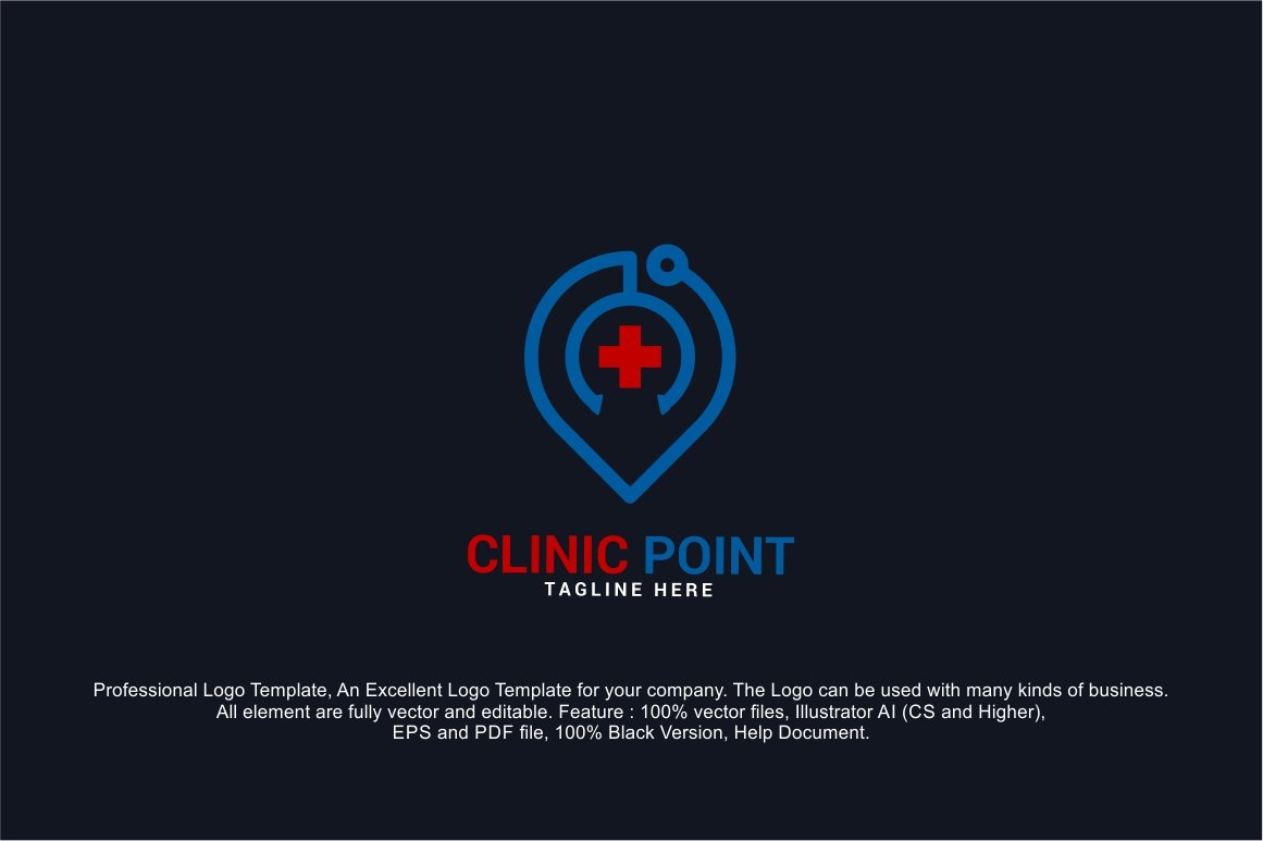 Local Clinic - Health Pin Logo preview image.