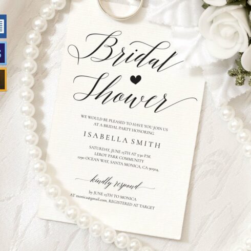 Bridal Shower Invitation SHR40 cover image.