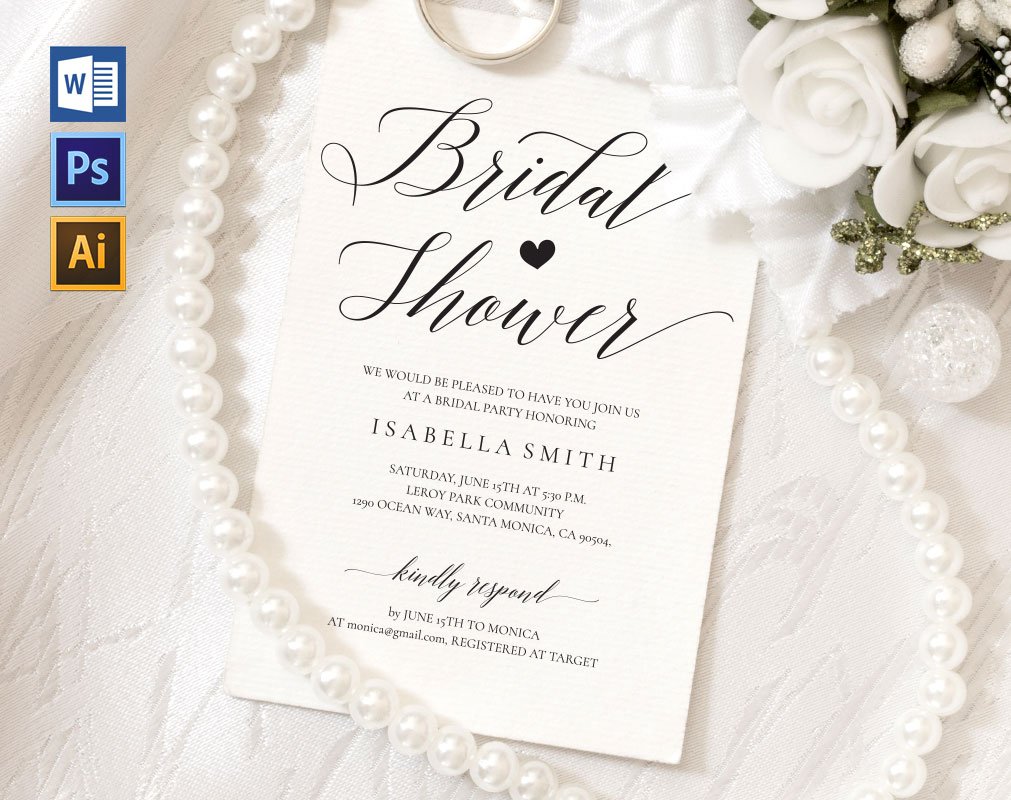 Bridal Shower Invitation SHR40 cover image.