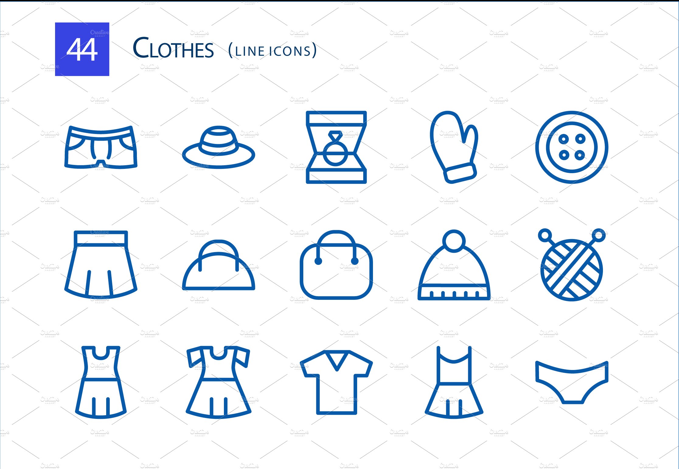 clothes line icons preview slide 2 232