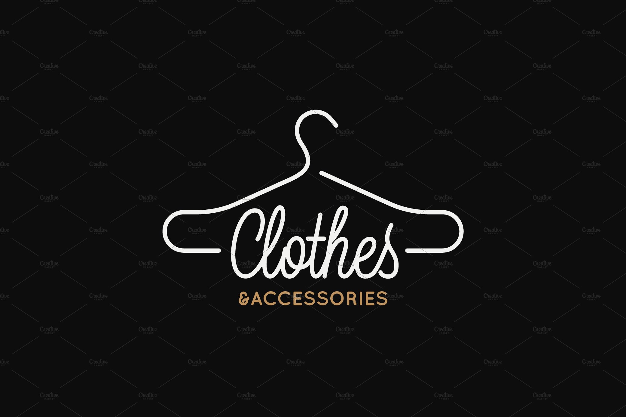 Clothes and accessories logo. cover image.