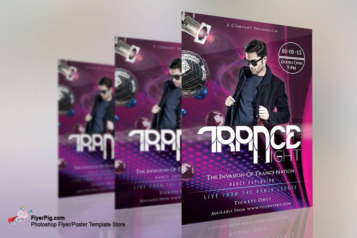 Dance Flyer Template preview image.