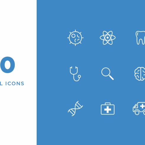 Medical Line Icons cover image.
