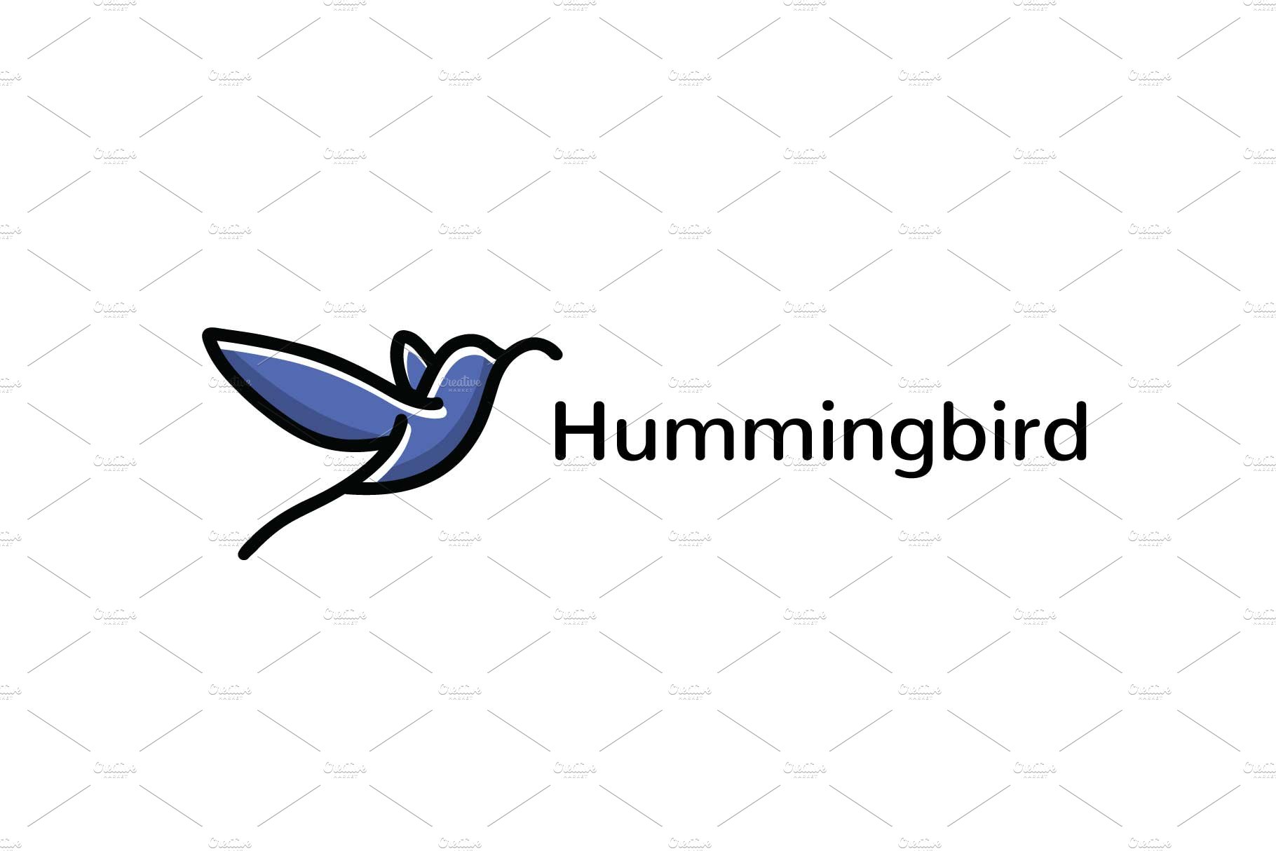 colibri/hummingbird logo preview image.