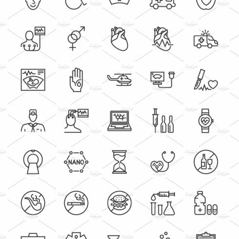 Medical Vector Icons Set. cover image.