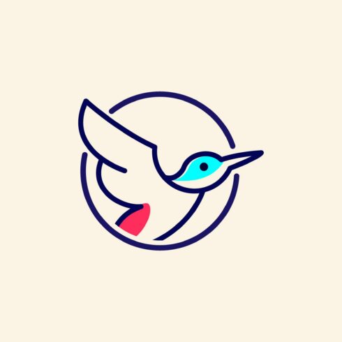 Bird logo design vector illustration cover image.