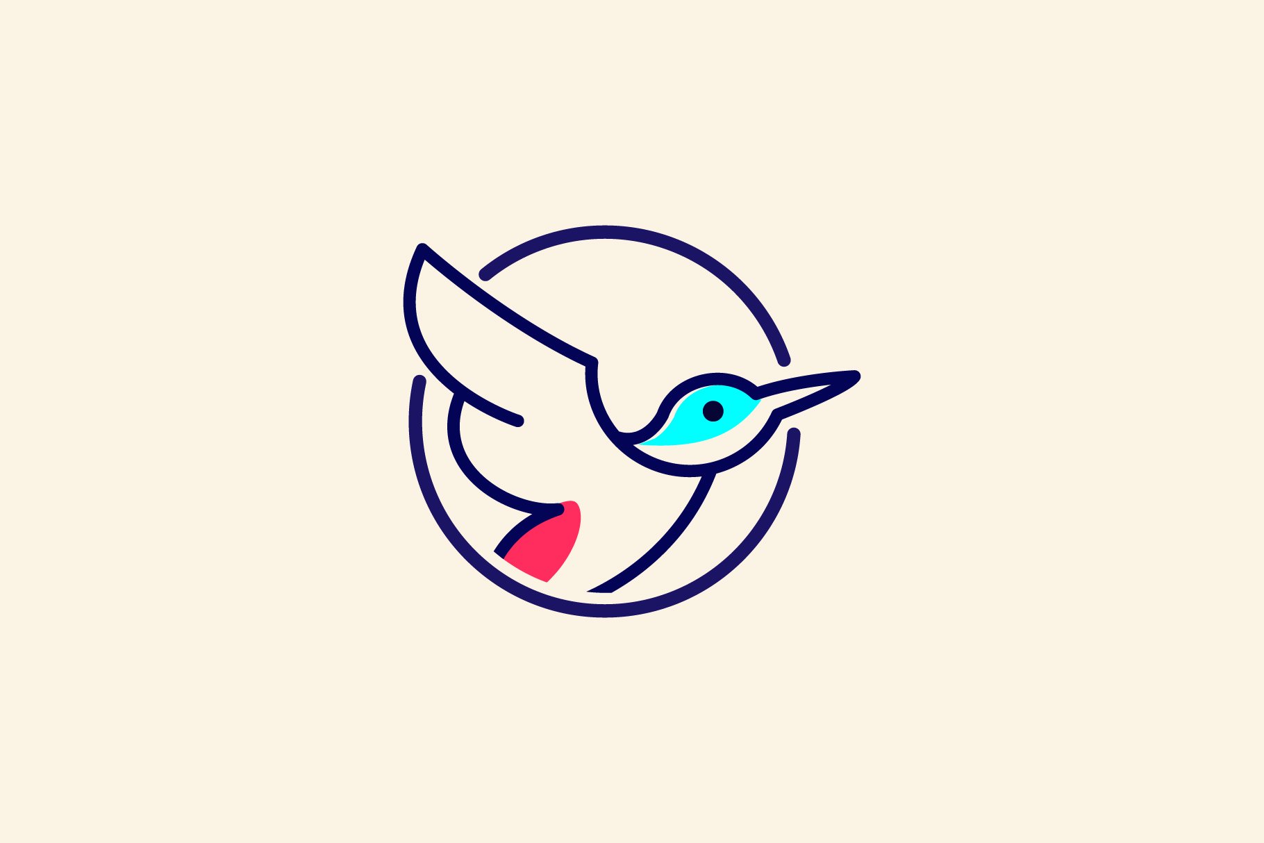 Bird logo design vector illustration cover image.