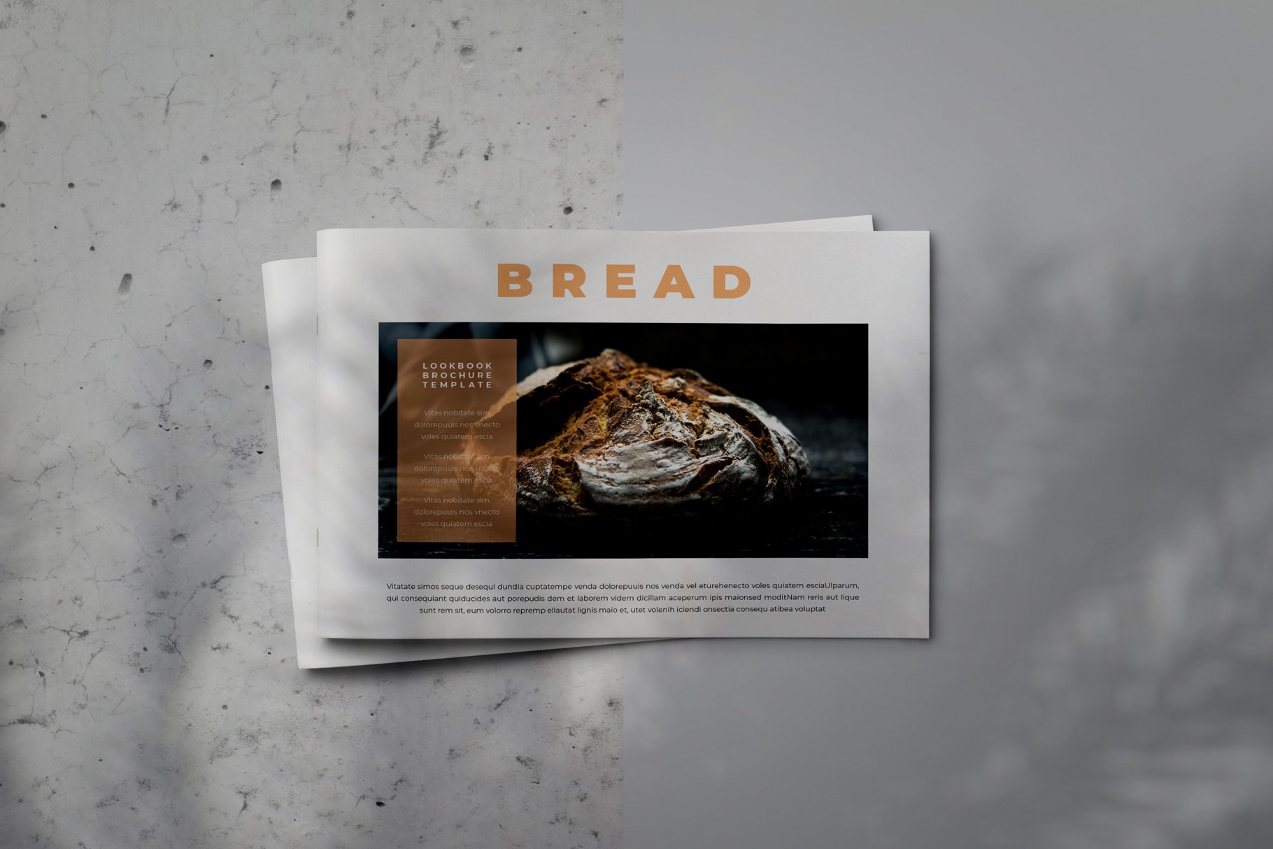 Bread - Indesign Brochure Lookbook cover image.