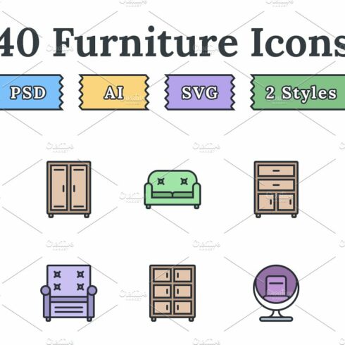 Furniture – Epic landing page icons cover image.