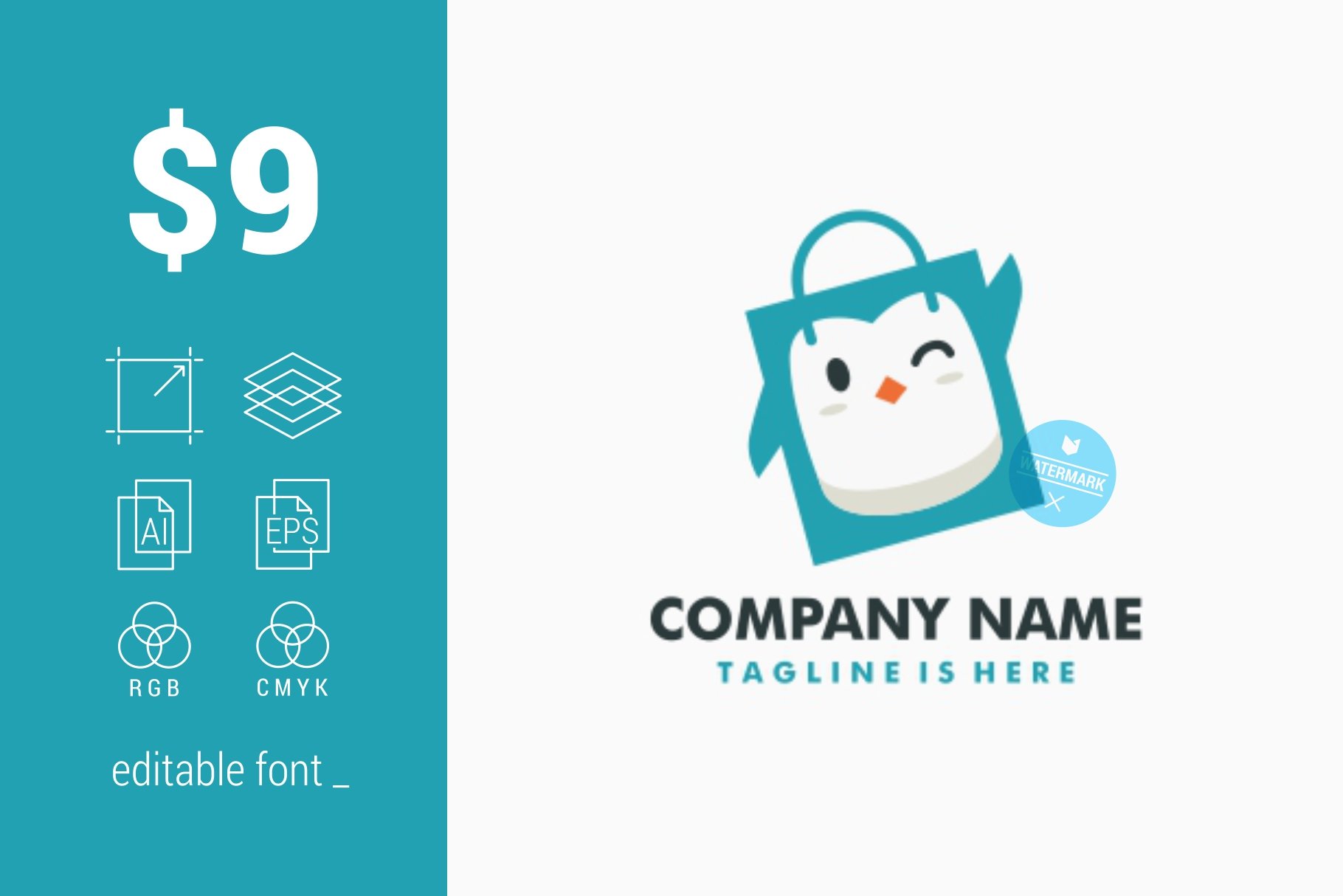 Penguin Shopping Bag Logo cover image.