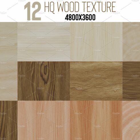 12 HQ Wood Texture Set cover image.