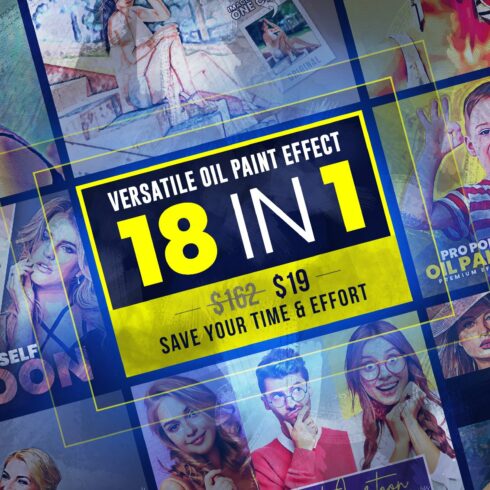 BUNDLE! 18 in 1 Oil Painting Effect cover image.