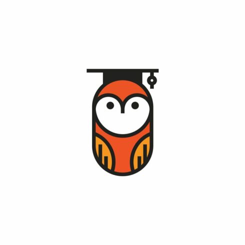 Smart Owl Logo Template cover image.