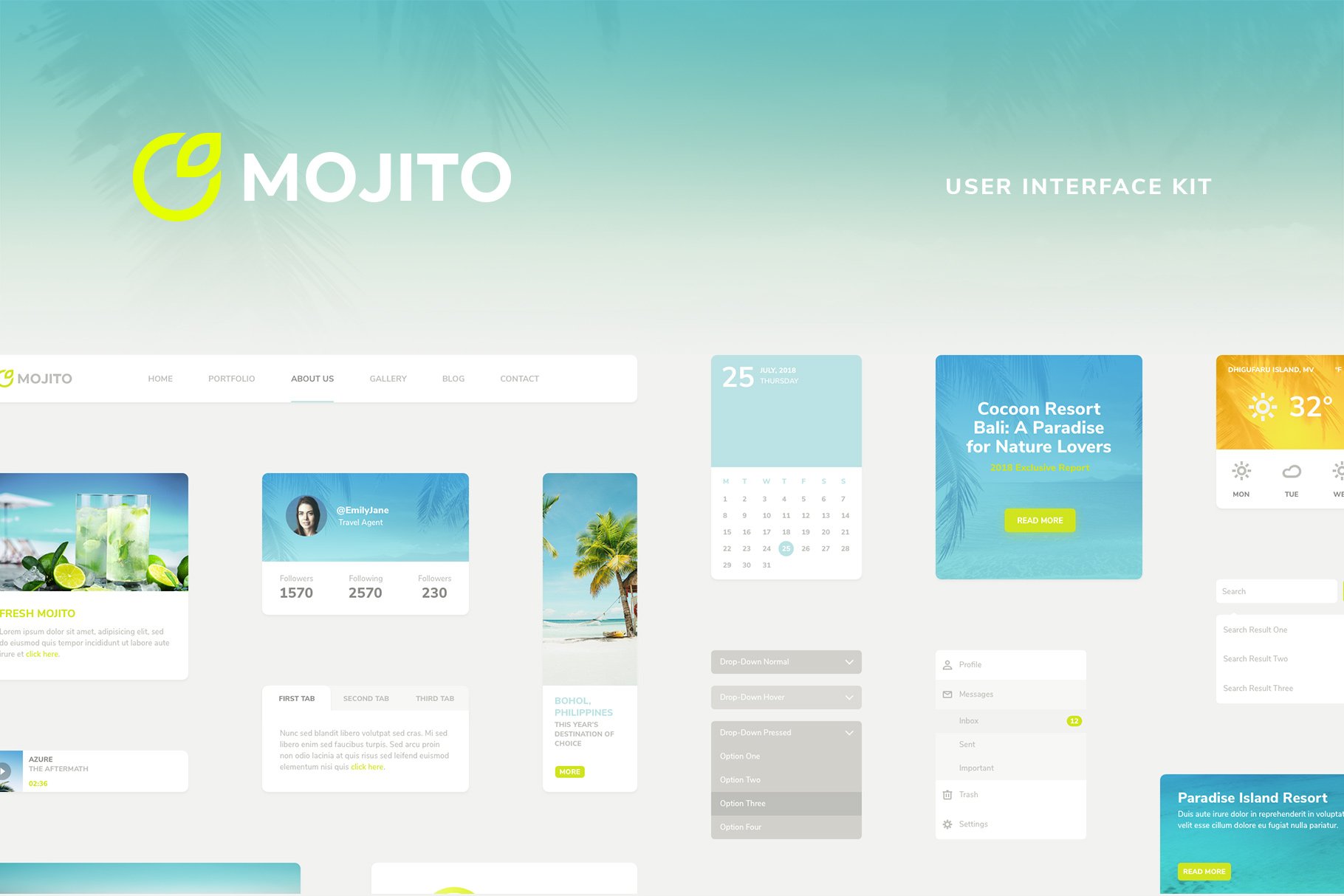 Mojito UI Kit cover image.